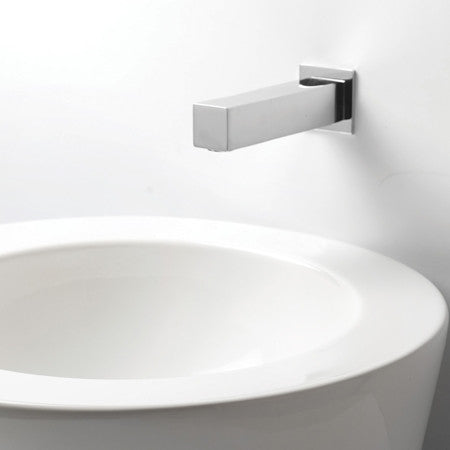BathSelect Chrome Finish Commercial Wall Mount Square Shaped Sensor Soap