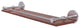 Prestige Skyline 22" Solid Wood Shelf with Gallery Rail, Satin Chrome