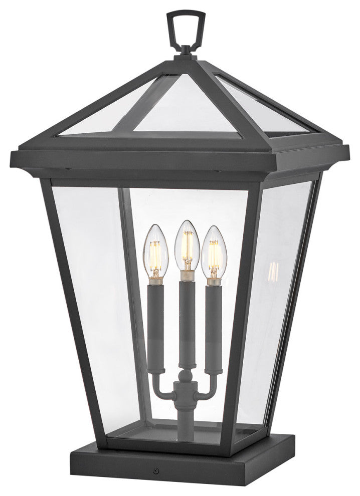 Hinkley Lighting 2557 Alford Place 3 Light 26" Tall Outdoor Post - Museum Black