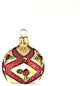 Gold Cardholder Ornament With Rose Buds