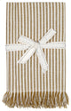 Set of Eight Yellow Ochre Striped Placemats