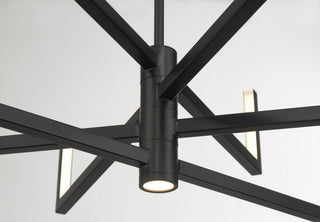 George Kovacs Articular LED Chandelier, Coal