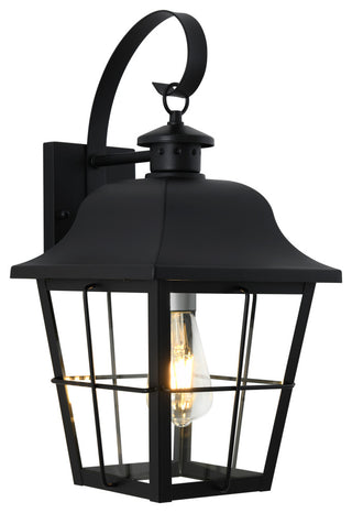 Jatoba Coastal Outdoor Wall Lantern, Black