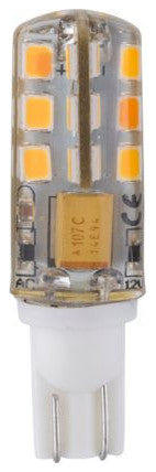 Wedge T10 Base Led Bulb 2W COB Warm White 2700K