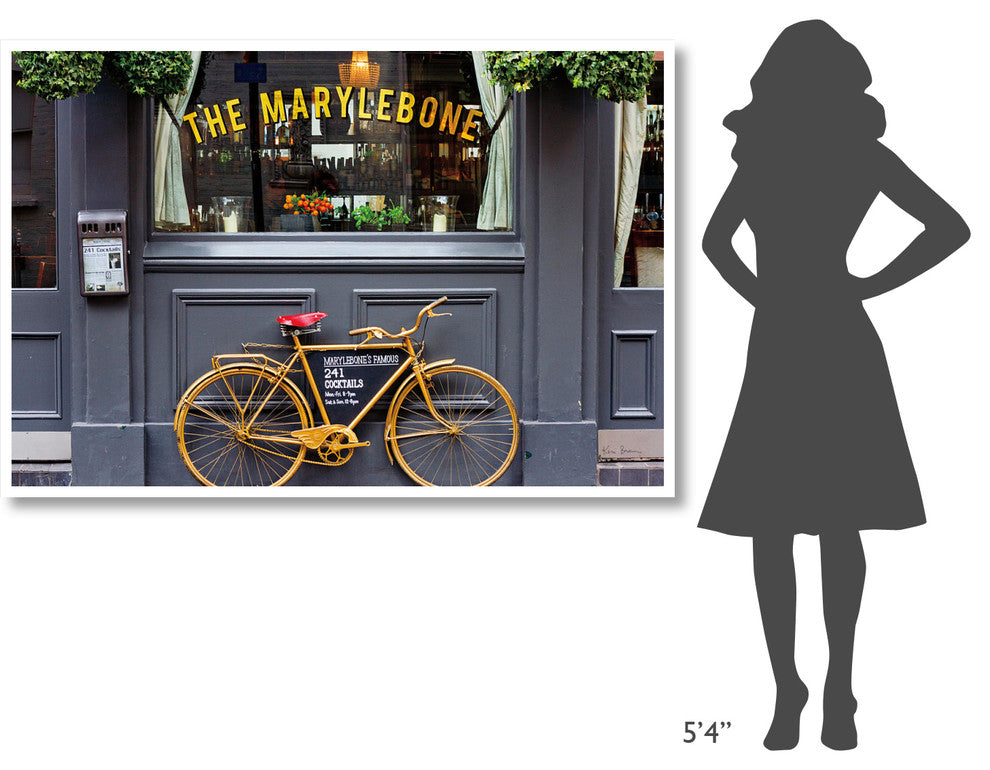 "Marylebone Bike" Digital Paper Print by Keri Bevan, 62"x42"