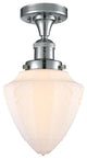 Innovations 517-1CH-PC-G661-7-LED 1 Light Semi-Flush Mount, Polished Chrome