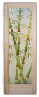 Interior Prehung Door or Interior Slab Door - Bamboo Shoots II Green -...