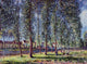 Alfred Sisley Lane of Poplars at Moret, 21"x28" Wall Decal Print