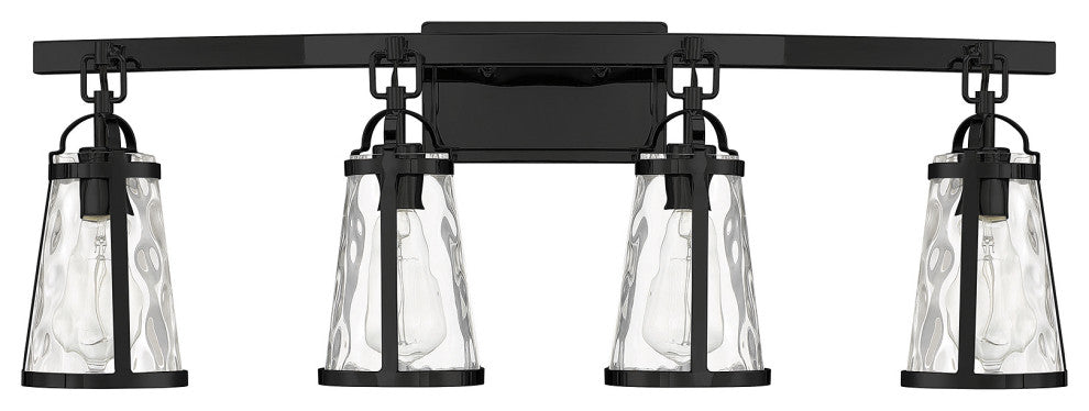 Albany 4-Light Black Bath Bar