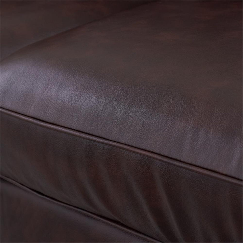 Serta Palisades 78" Track Arm Sofa with Removable Covers Chestnut Brown
