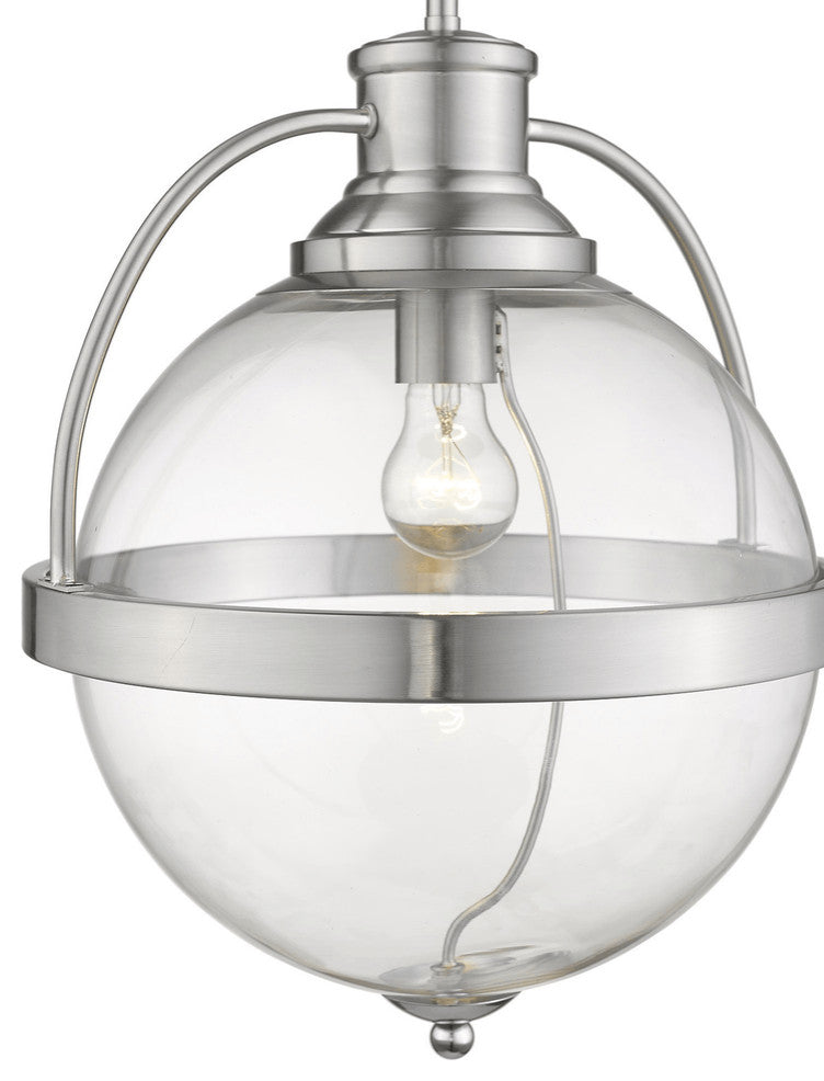 Kassian 1-Light Satin Nickel Pendant