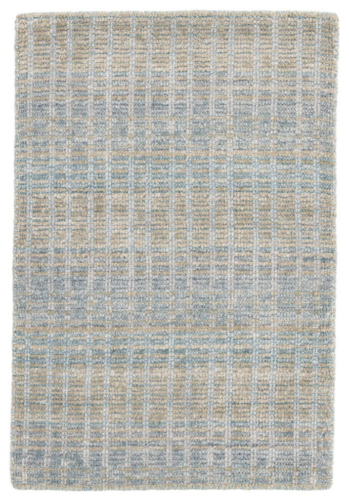 Dash & Albert Geneva Handwoven Viscose/Cotton Rug, Blue, Runner-2'6" x 8'
