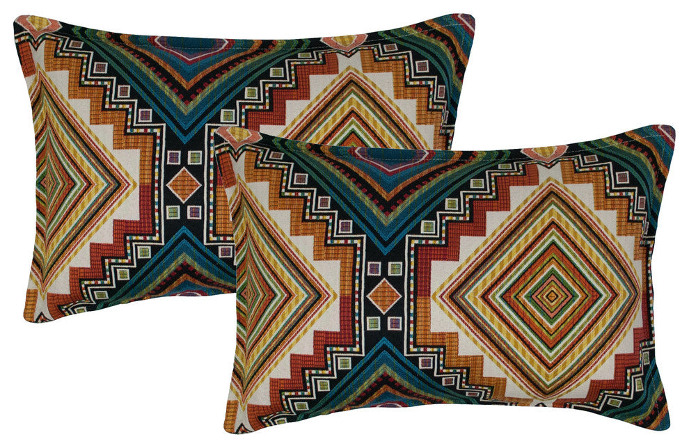 Sherry Kline Aliso Creek Emerald Boudoir Decorative Pillow, Set of 2