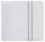 350 Tc Embroidery Stripe Sheet Set, King Taupe