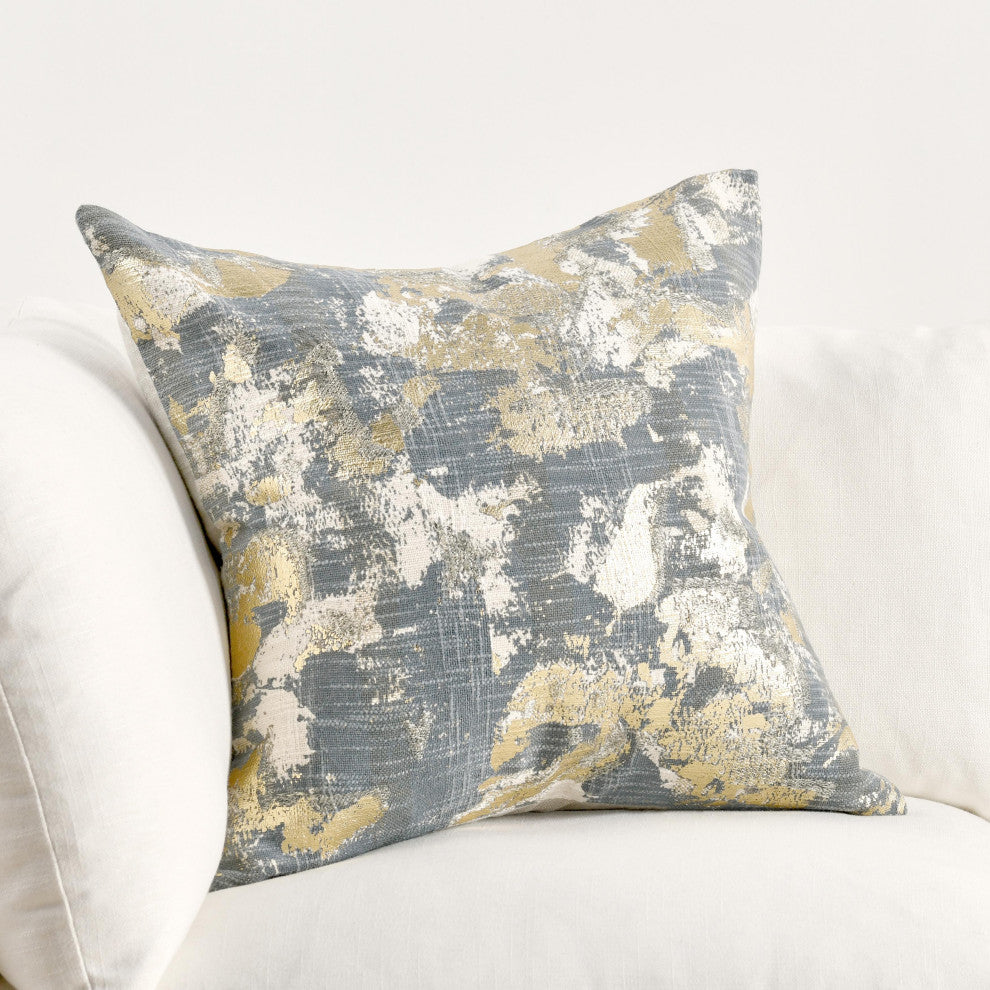 Kosas Home Lucia Embroidered 22ï¿½ Throw Pillow, Blue