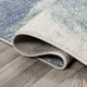 Petalo Abstract Two-Tone Modern Blue/Cream 5 ft. x 8 ft. Area Rug