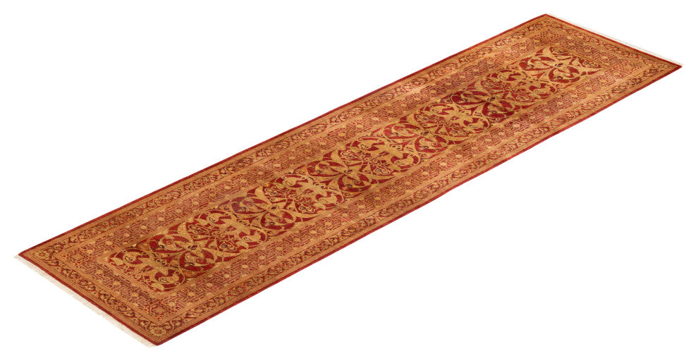 Mogul, One-of-a-Kind Hand-Knotted Area Rug Orange, 2' 7" x 10' 3"