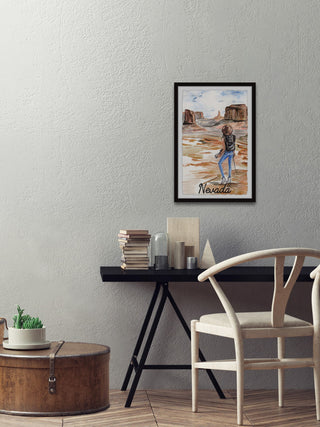 "Enjoy Nevada" Framed Painting Print, 20x30