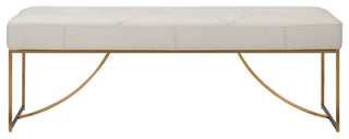 Uttermost - 23843 - Bench - Swale - Brushed Brass