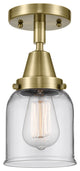Innovations Lighting 447-1C-AB-G52 Small Bell 1 Light 5" Flush Mount