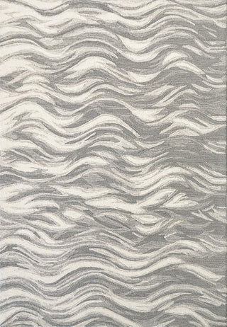 Dynamic Rugs Graphite 9x12 Wool Handmade Area Rug 5442-910 Gray/Ivory