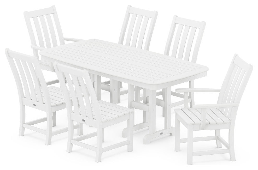 Vineyard 7-Piece Dining Set, White