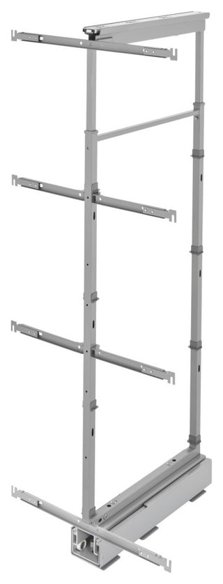 Adjustable Solid Surface Pantry System for Tall Pantry Cabinets, Gray, 16.25"