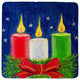 Christmas Candles Coaster - 3 Sets of 4 (12 Total)