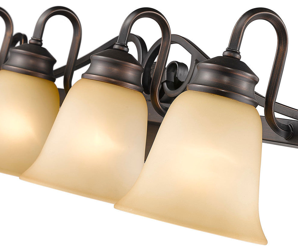 Golden Lighting Belle Meade Rubbed Bronze Vanity Light