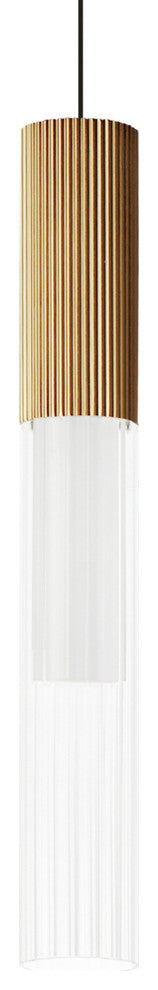 ET2 E11011 Reeds 2"W LED Smart Suspension Mini Pendant - Gold