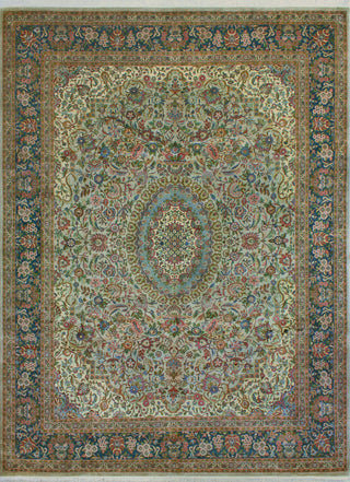 Pak-Persian Darcia Gray/Green Rug, 9'0x12'4