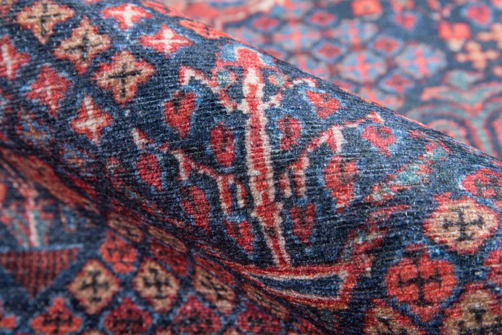 Momeni Afshar Area Rug, Navy, 8'5"x12'