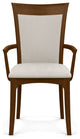 Copeland Morgan Upholstered Armchair, Natural Walnut, Oyster Microsuede