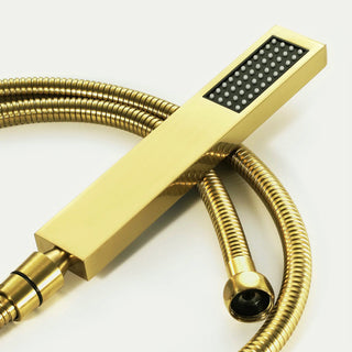 LED Mist Shower System, Jetted Body Sprays and Hand Shower, Touch Panel Light