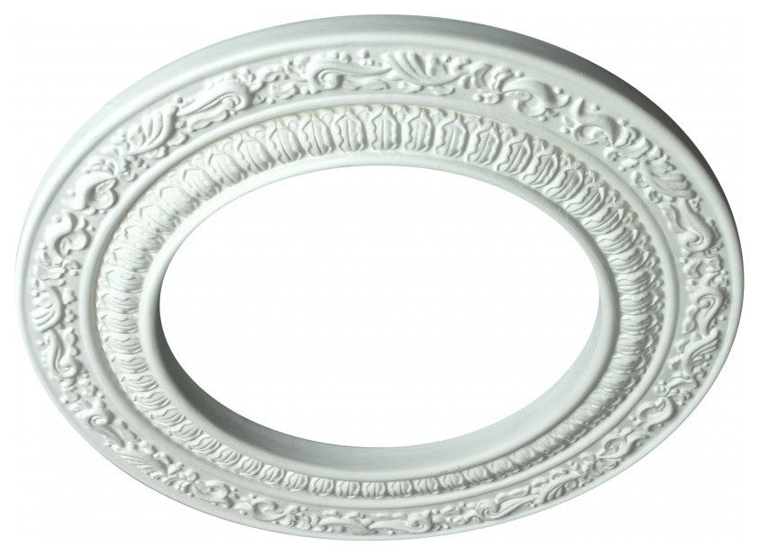 Spot Light Trim Medallions 6" ID White Urethane Pack of 5 Renovators Supply