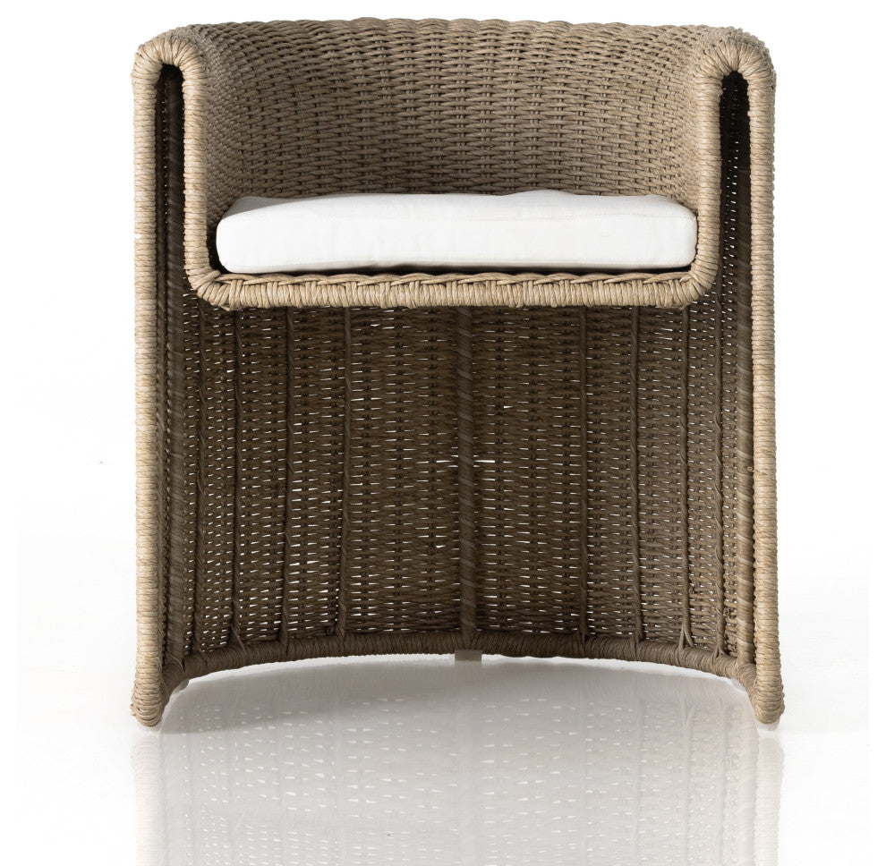 Tucson Outdoor Dining Armchair-White