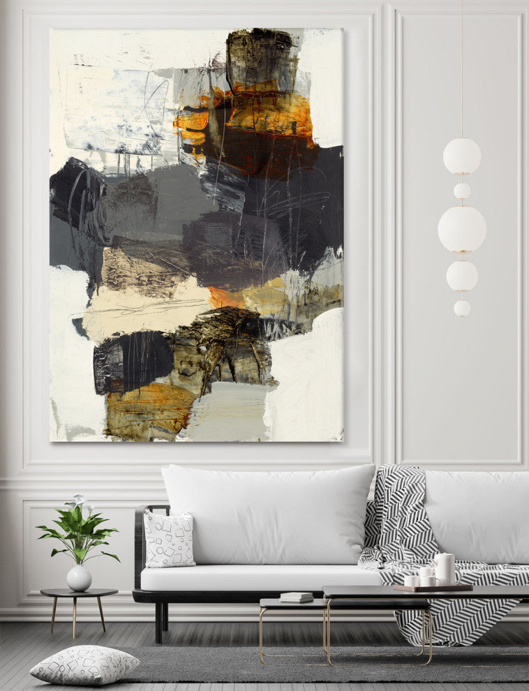 Monochrome Manta IV - 72 x 54 by Brent Foreman
