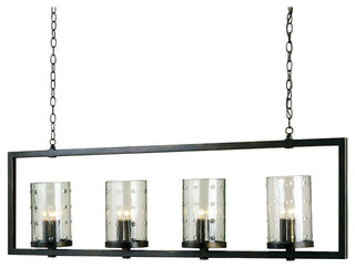 Longhope Rectangular Chandelier<br>Currey In A Hurry