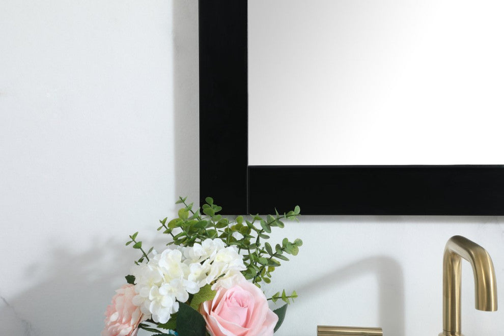 Alice Vanity Mirror, 24"x36", Black