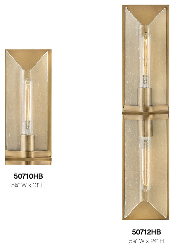 Hinkley Astoria Large Two Light Vanity, Heritage Brass