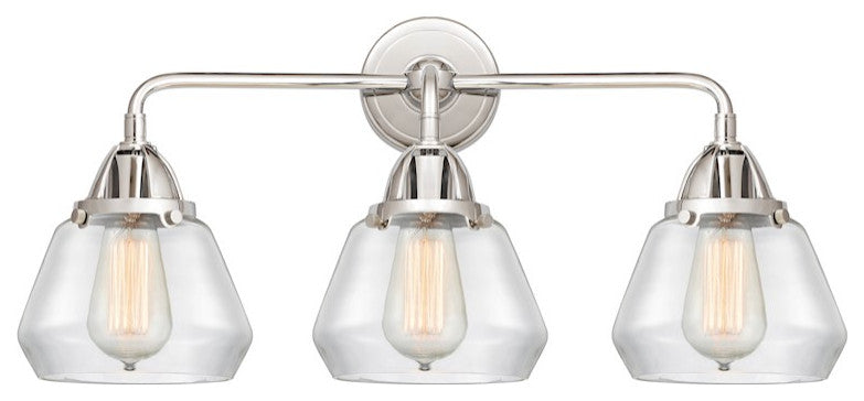 288-3W-PC-G172-LED 3 Light 24.75" Bath Vanity Light, Polished Chrome