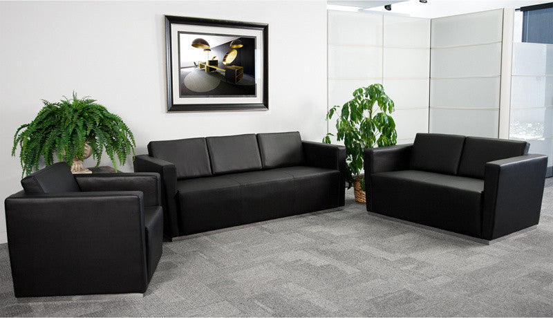 Trinity Series Reception Set in Black LeatherSoft