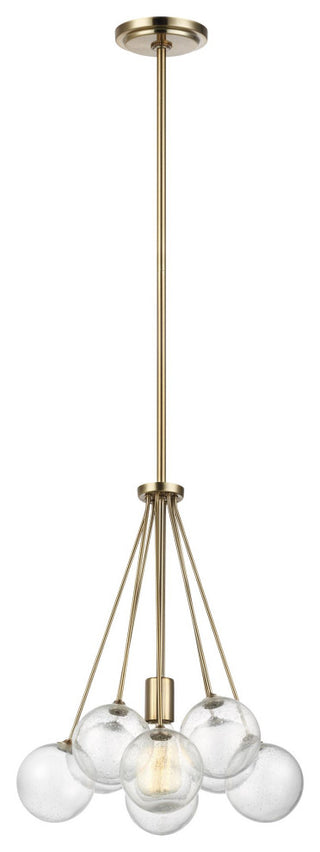 Bronzeville 1-Light Pendant, Satin Brass