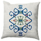Southwest Medallion Decorative Throw Pillow, Dark Cobalt Blue, 16"x16"
