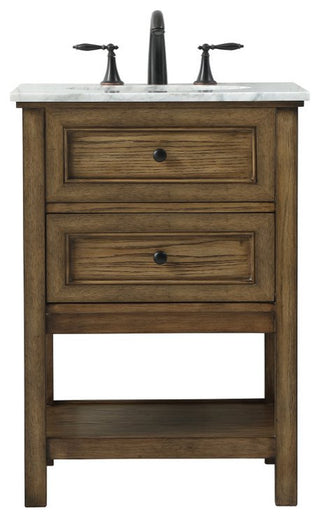 Elegant VF27024DW 24" Single Bathroom Vanity, Driftwood