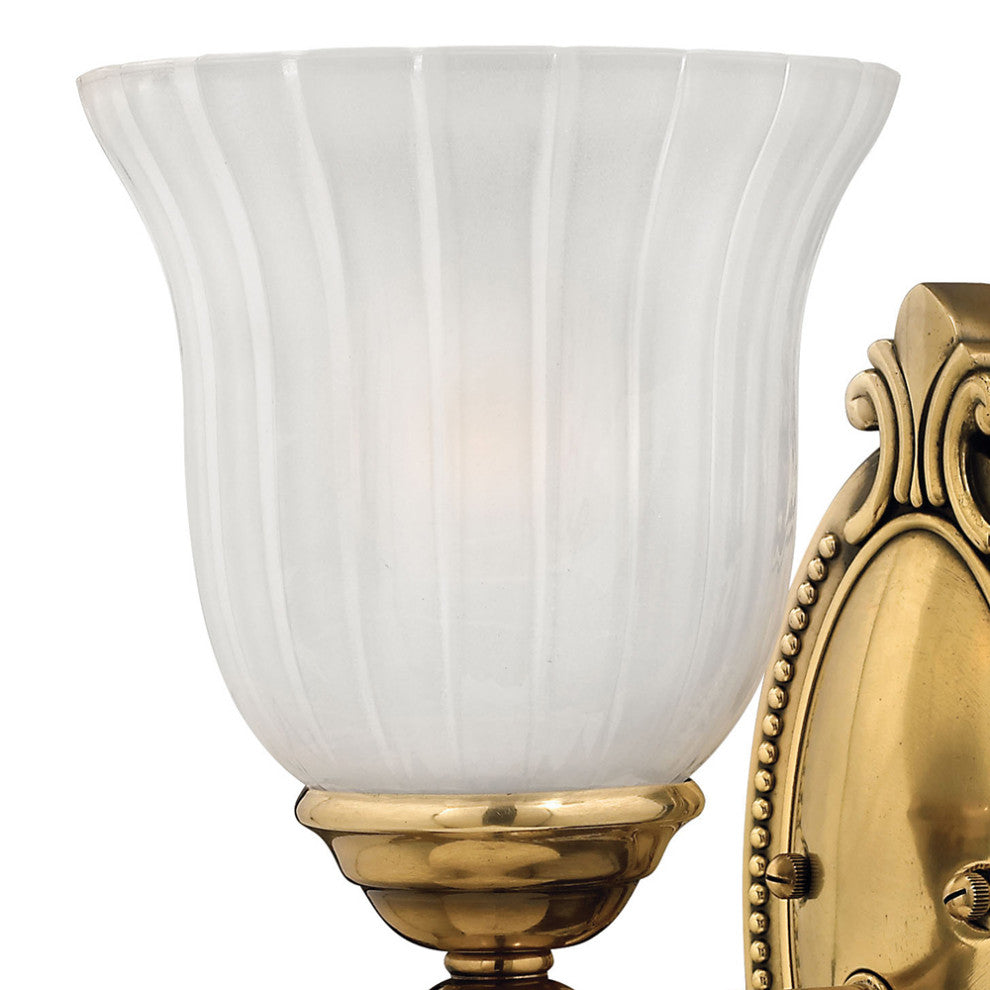 Hinkley Francoise Medium Single Light Vanity, Burnished Brass