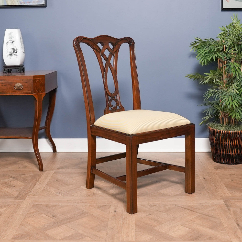 Simple Chippendale Style Side Chair