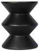 Misha Concrete Inverted Side Table, Black