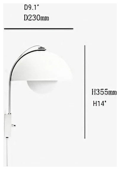 Creative Wall Lamp in Nordic Style for Living Room, Hall, Corridor, White