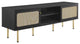 Modway Cambria Rattan and Particleboard TV Stand for TVs up to 60" in Black